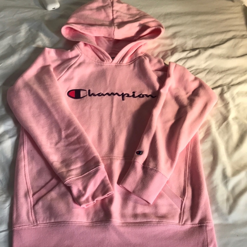 Pink and purple champion hoodie